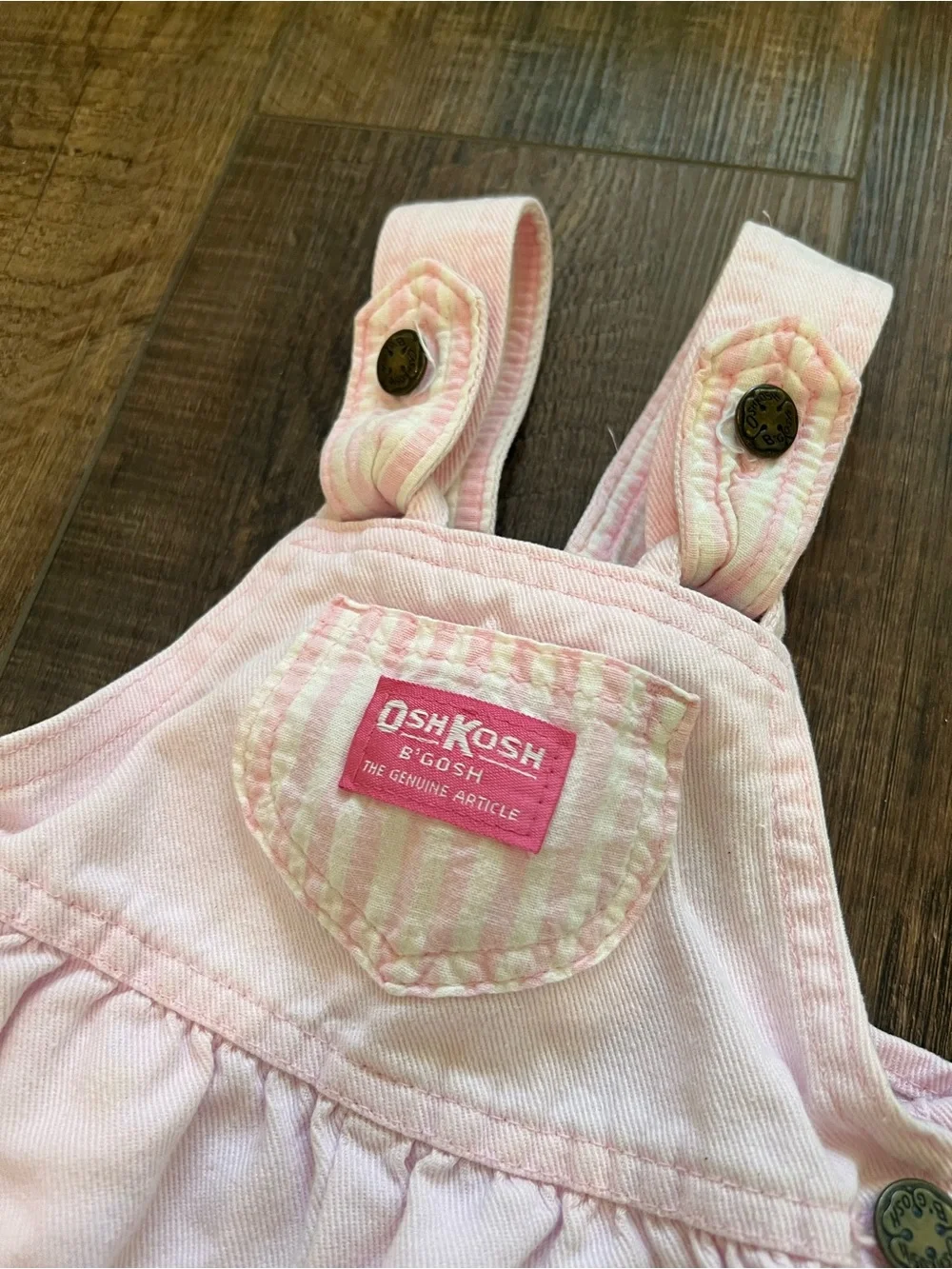 OshKosh B'gosh Light Pink Baby Overalls